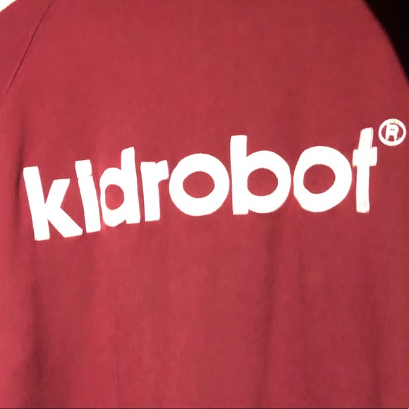 KIDROBOT Limited Edition Maroon Salmon Hoodie XXL - Picture 8 of 8